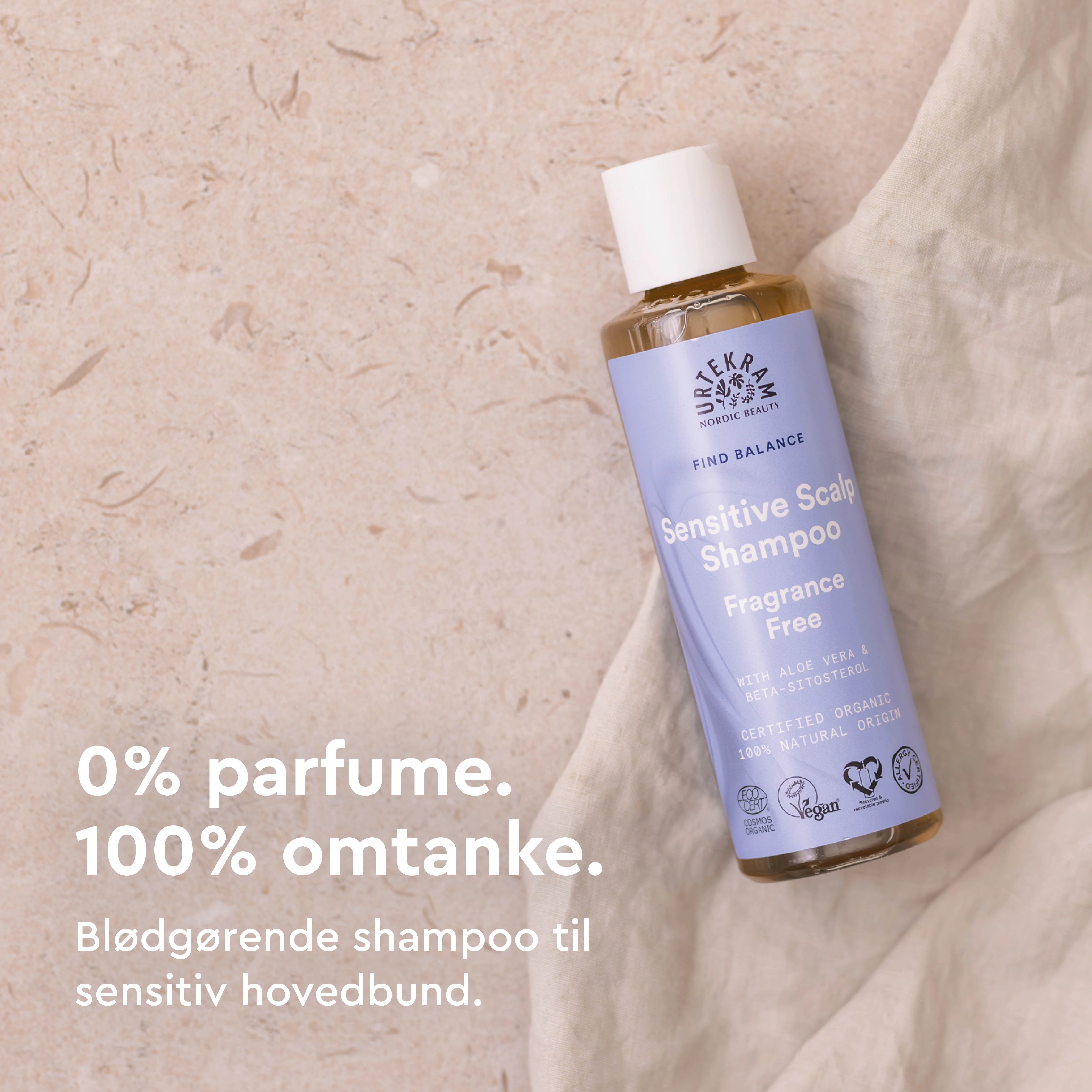 Urtekram Shampoo Fragrance Free | 250 ml - Image 2