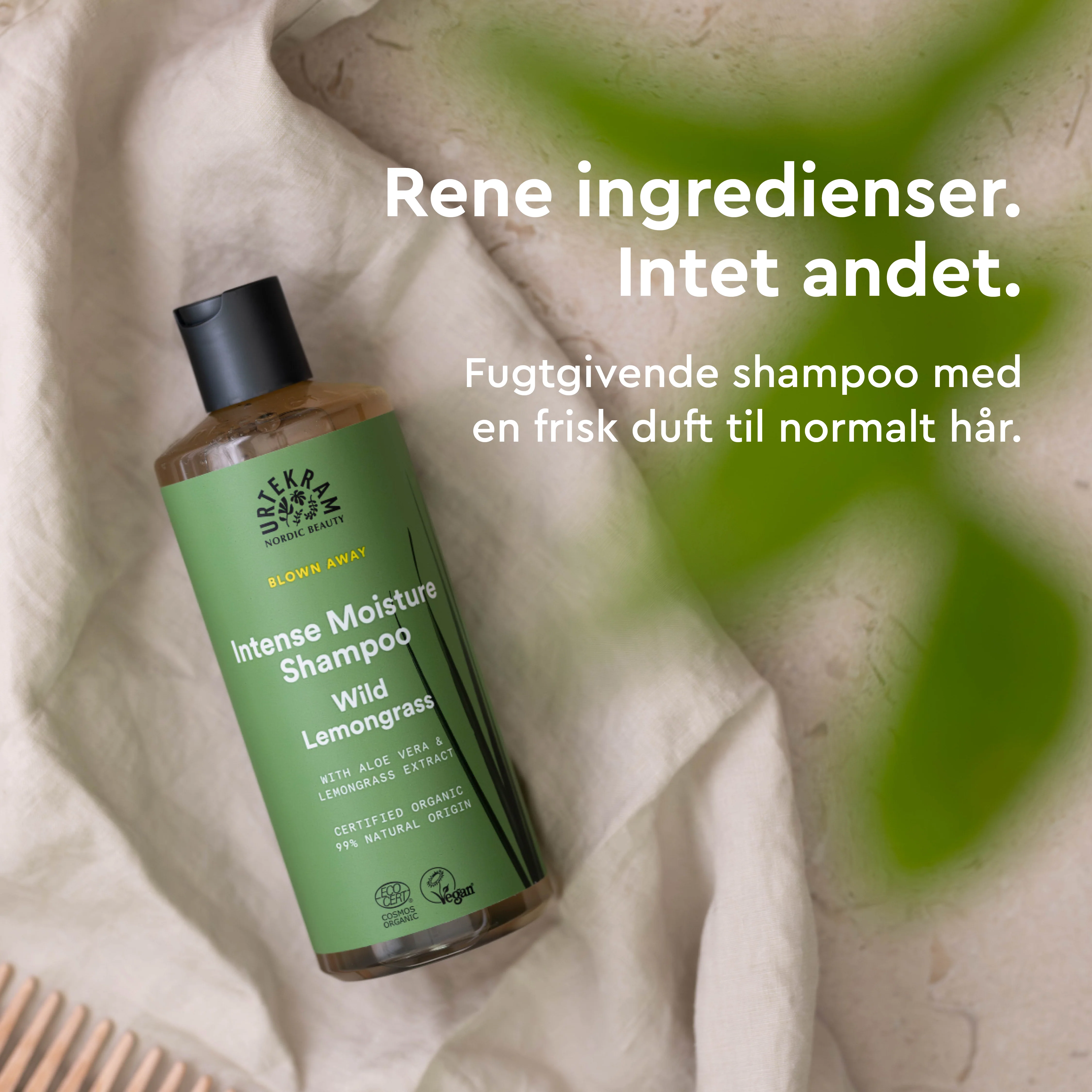 Urtekram Shampoo Wild Lemongrass T. Normalt Hår | 500 ml - Image 2