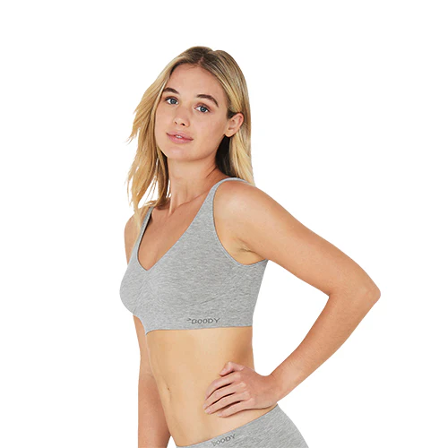 Boody Shaper Crop Bra Lysegrå | Str. S