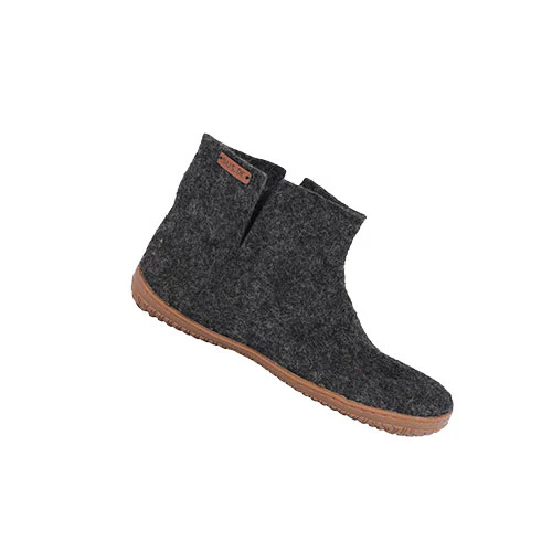 SHUS Uldstøvle m. Gummi Sål Dark Grey | 41