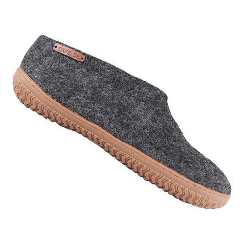 SHUS Hjemmesko m. Gummi Sål Dark Grey | 36
