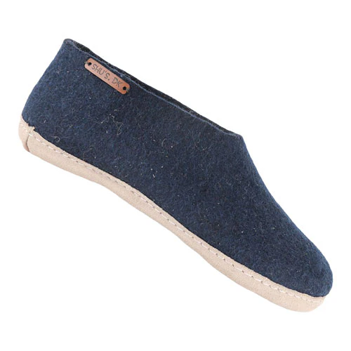 SHUS Hjemmesko m. Læder Sål Blue | 36