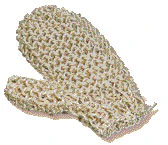 Croll & Denecke Sisal-massagehandske Finstrikket