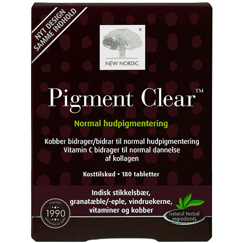 New Nordic Skin Care Pigment Clear | 180 tabletter