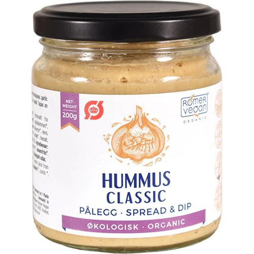 Rømer Smørepålæg Hummus Garlic Lemon Økologisk | 200 g