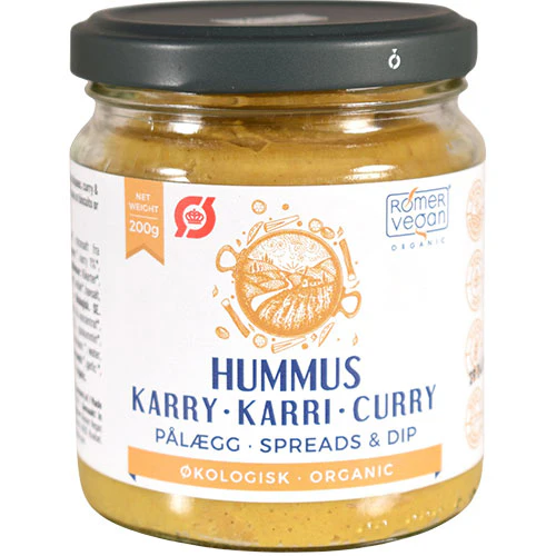 Rømer Smørepålæg Hummus Karry Økologisk | 200 g