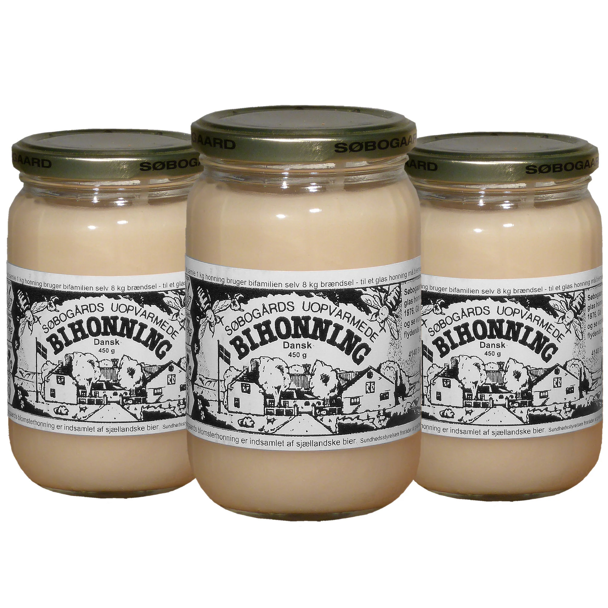 Søbogaard Honning Uopvarmet | 3 x 450 gr