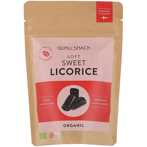 Guru Snack Soft Sweet Licorice Økologisk | 100 g