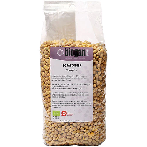 Biogan Økologiske Sojabønner | 1 kg