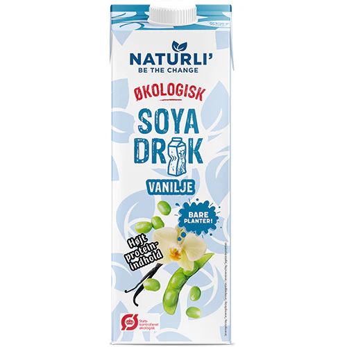 Naturli Sojadrik M. Vanilje Økologisk | 1 liter
