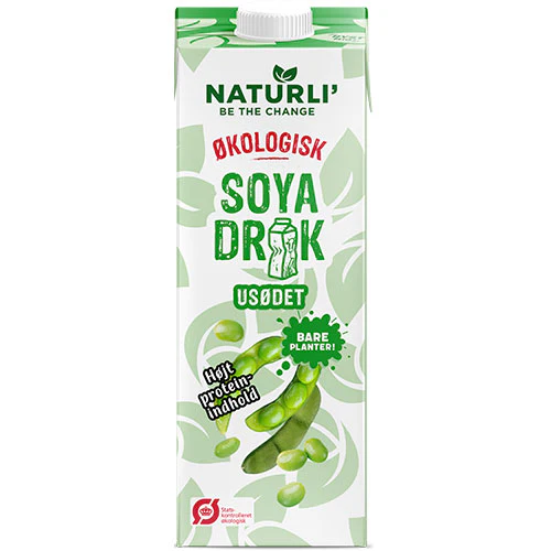 Naturli Sojadrik U. Sukker Økologisk | 1 liter