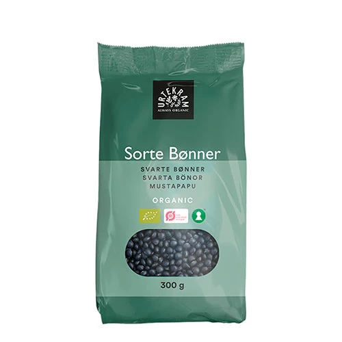 Urtekram Sorte Bønner Økologisk | 300 g