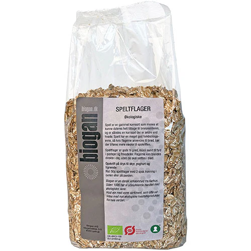 Biogan Økologiske Speltflager | 500 g