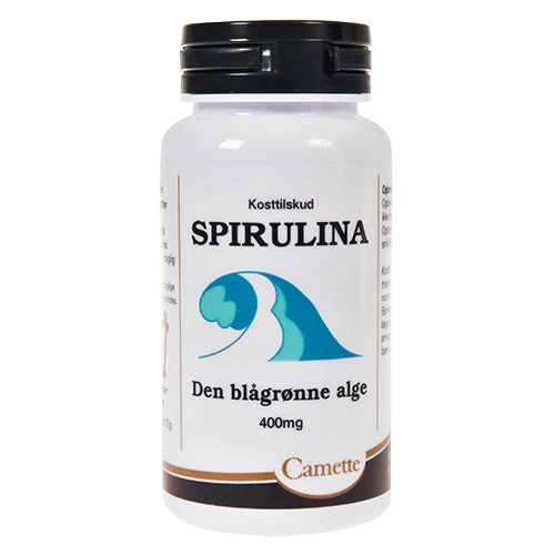 Camette Spirulina - Den Blågrønne Alge | 180 tabletter