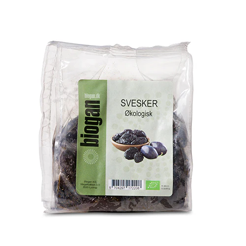 Biogan Svesker U. Sten Økologisk | 250 g