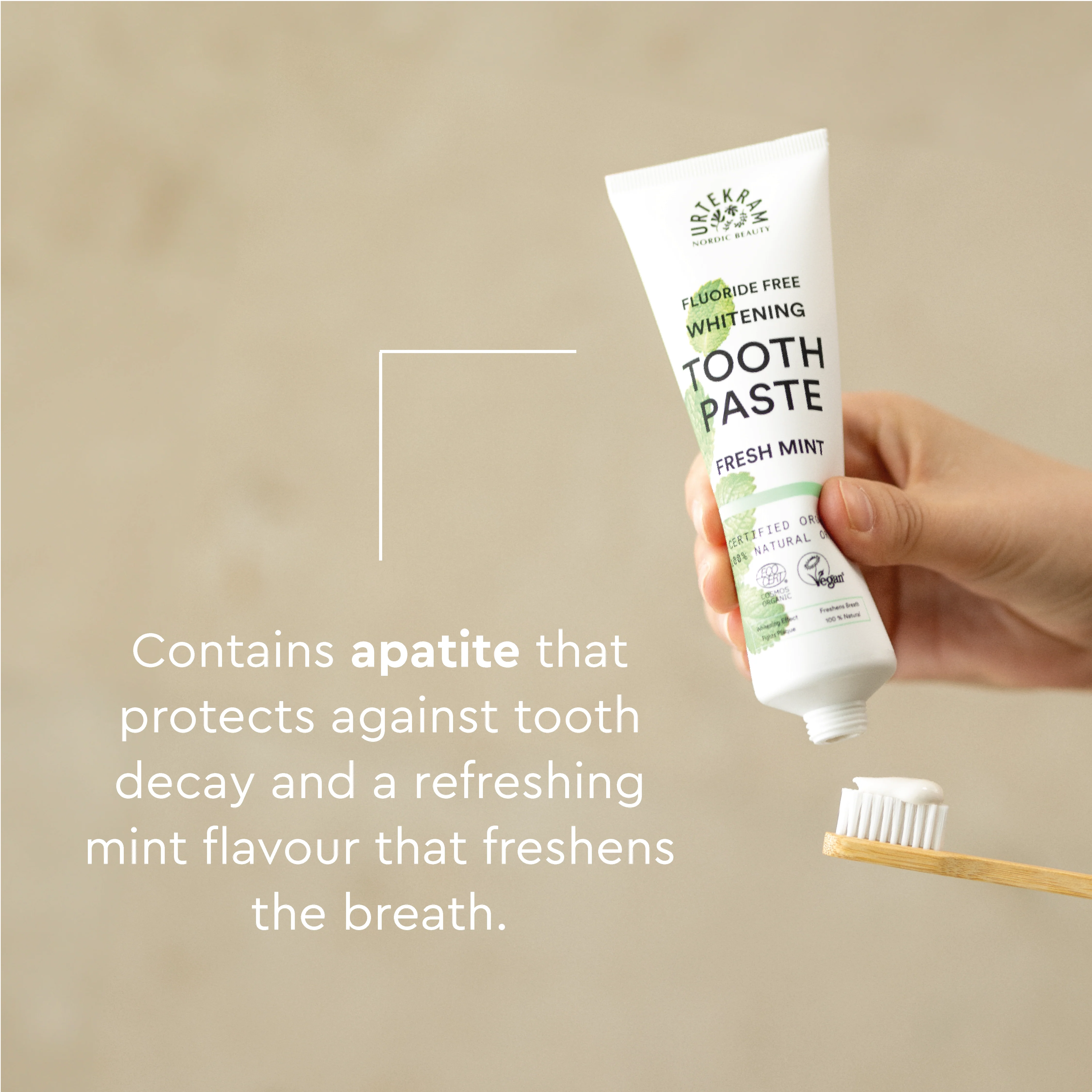 Urtekram Bio9 Tandpasta Fresh Mint | 75 ml - Image 4