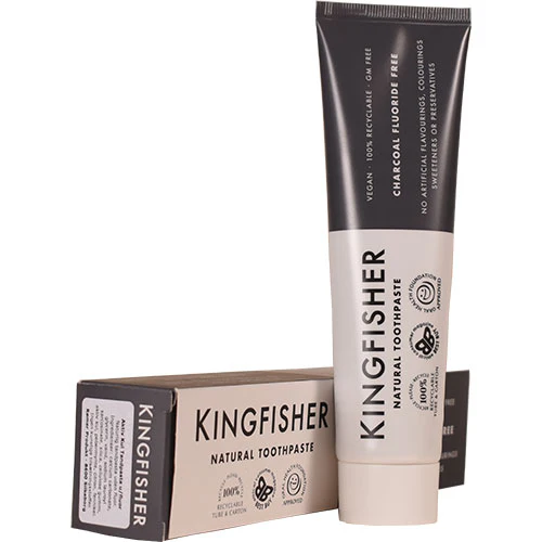 Kingfisher Tandpasta Uden Fluor | Aktivt Kul