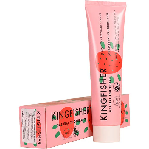 Kingfisher Tandpasta Uden Fluor | Jordbær
