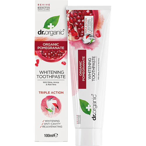Dr. Organic Tandpasta Pomegranate | 100 ml