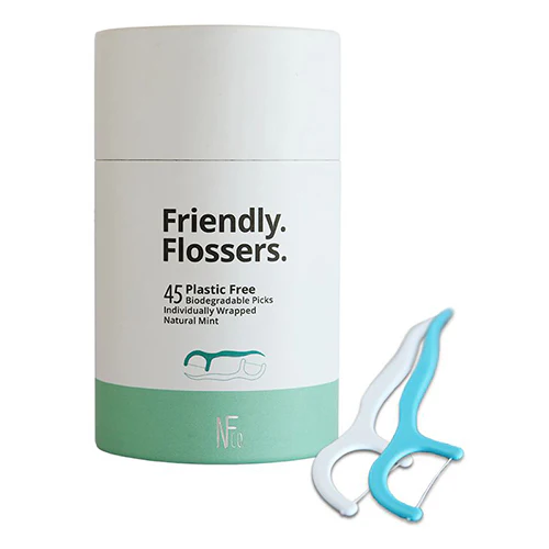 The Natural Family Co. Tandstik M. Tandtråd Friendly Flossers