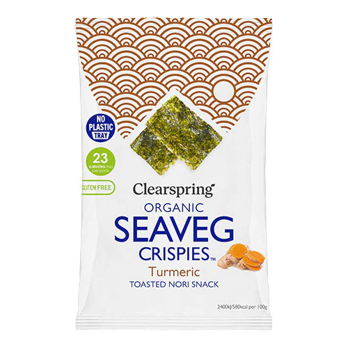 Clearspring Tang Chips Økologisk | Gurkemeje Seaveg Crispies