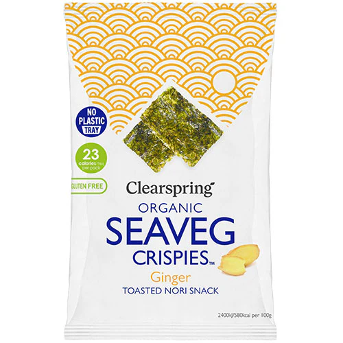 Clearspring Tang Chips Økologisk (4 gr) | Ingefær Seaveg Crispies