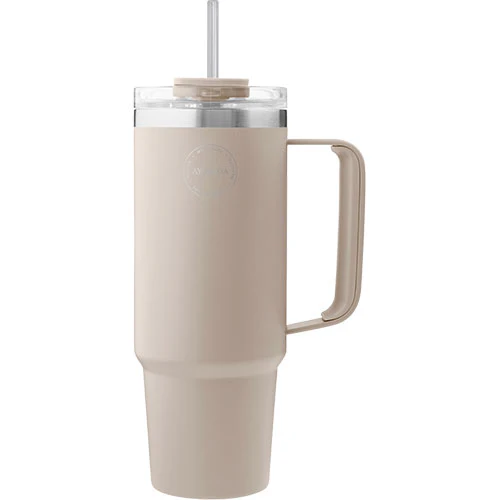 AYA&IDA Thermo Cup With Straw | Cream Beige