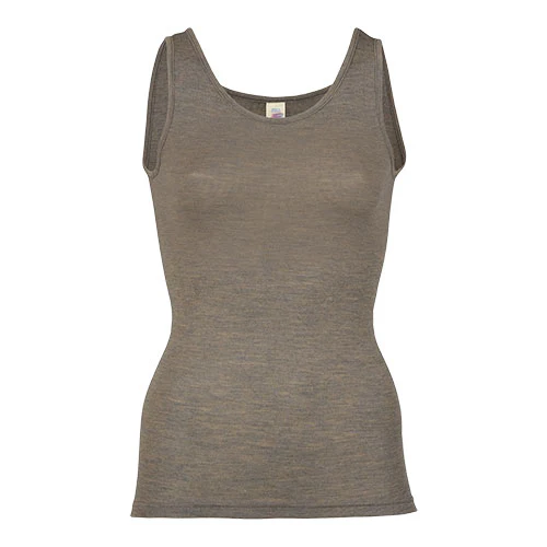 Engel Natur Top, Uld/silke, Walnut | Str. 46/48