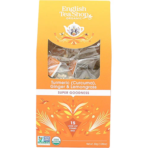 English Tea Shop Turmeric Ginger & Lemongras Økologisk | 15 breve