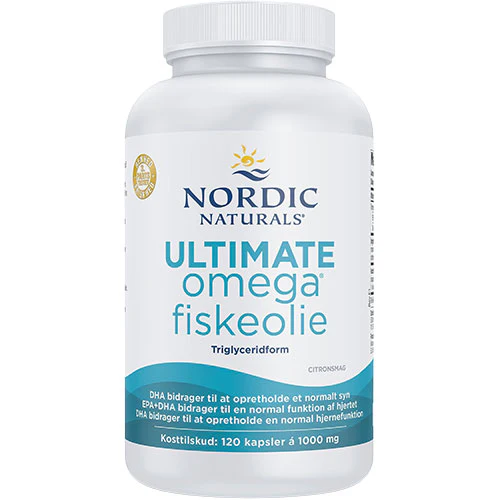 Nordic Naturals Ultimate Omega Fiskeolie | 120 kapsler