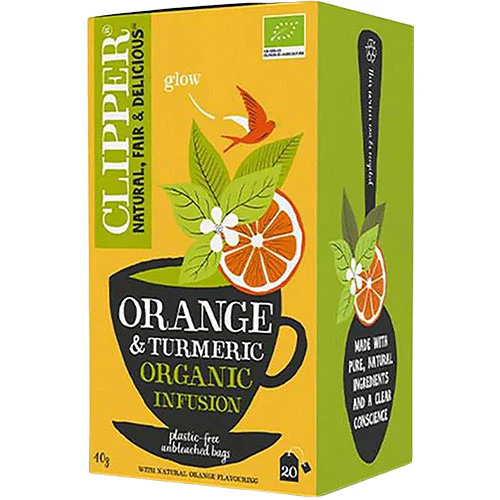 Clipper Urtete Med Appelsin & Gurkemeje Økologisk | 20 breve