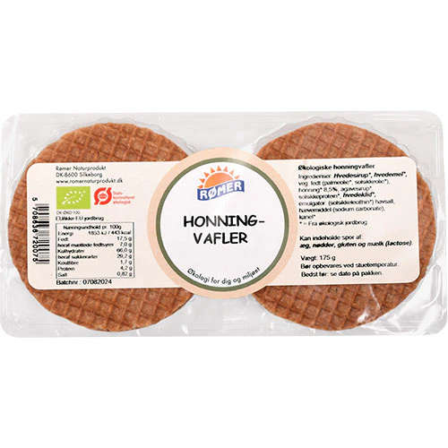Rømer Vafler M. Honning Økologisk | 175 g