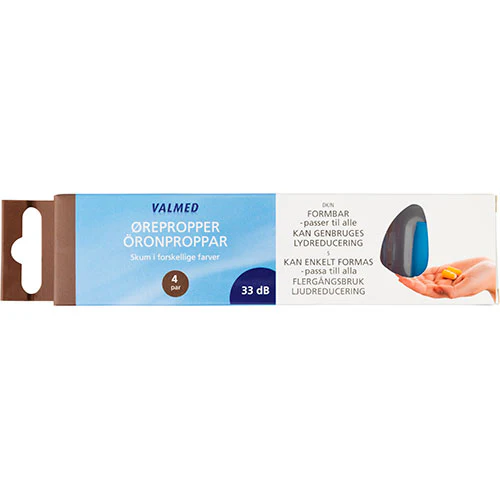 Valmed Ørepropper 4 Par