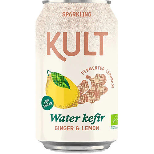 KULT Vandkefir 33 cl | Ingefær & Citron