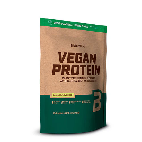 BioTechUSA Vegan Protein Pulver | Banan Smag