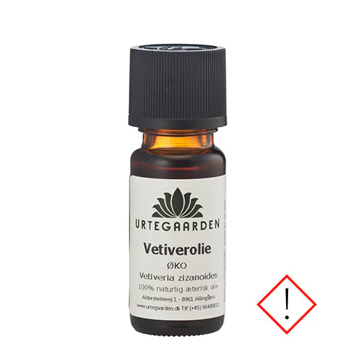 Urtegaarden Vetiverolie Økologisk | 10 ml