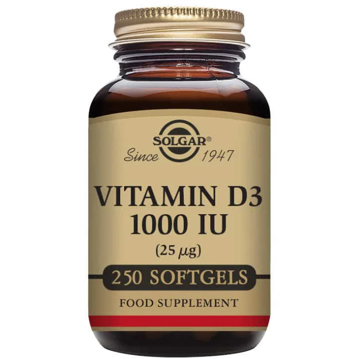 Solgar Vitamin D3 25 µg | 250 kapsler
