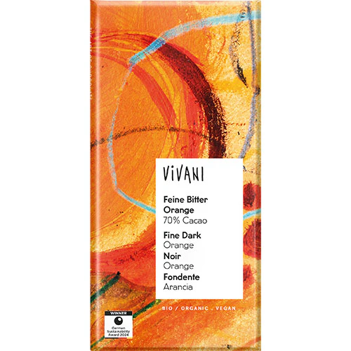 Vivani Bitter Orange 70% Økologisk | 80 g