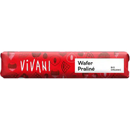 Vivani Vaffel Praline Bar Økologisk | 40 g