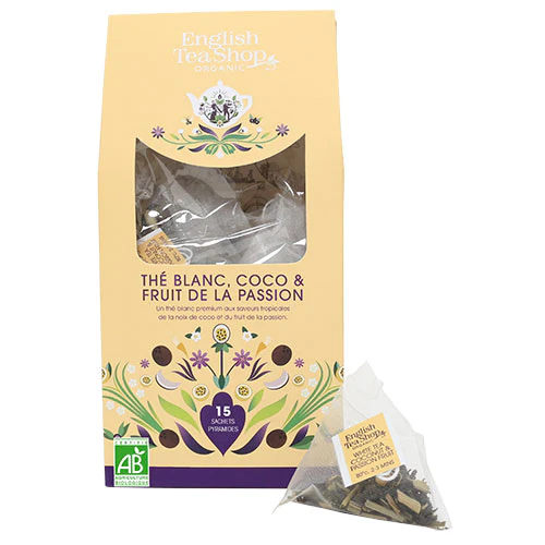 English Tea Shop White Tea, Coconut & Passion Fruit Tea Økologisk | 15 breve